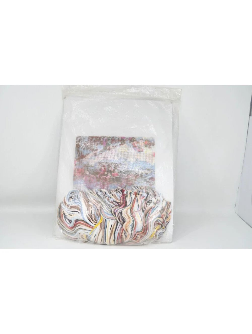 Needlepoint Thomas Kinkade Victorian Christmas Candamar Designs Vintage NEW 90s